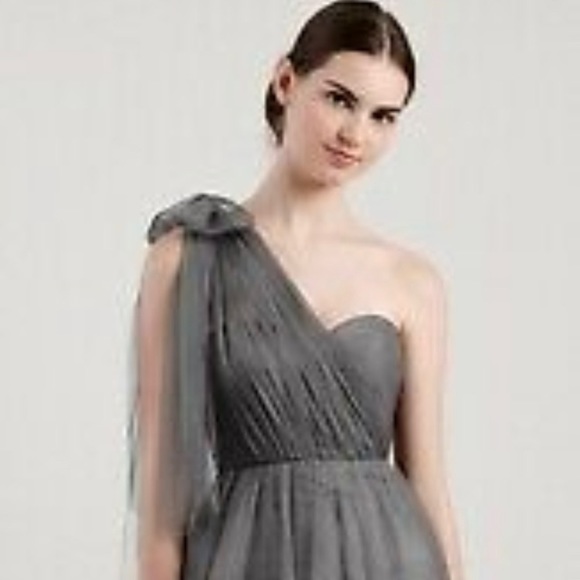 JENNY woo collection grey bridesmaids dress - Picture 3 of 6